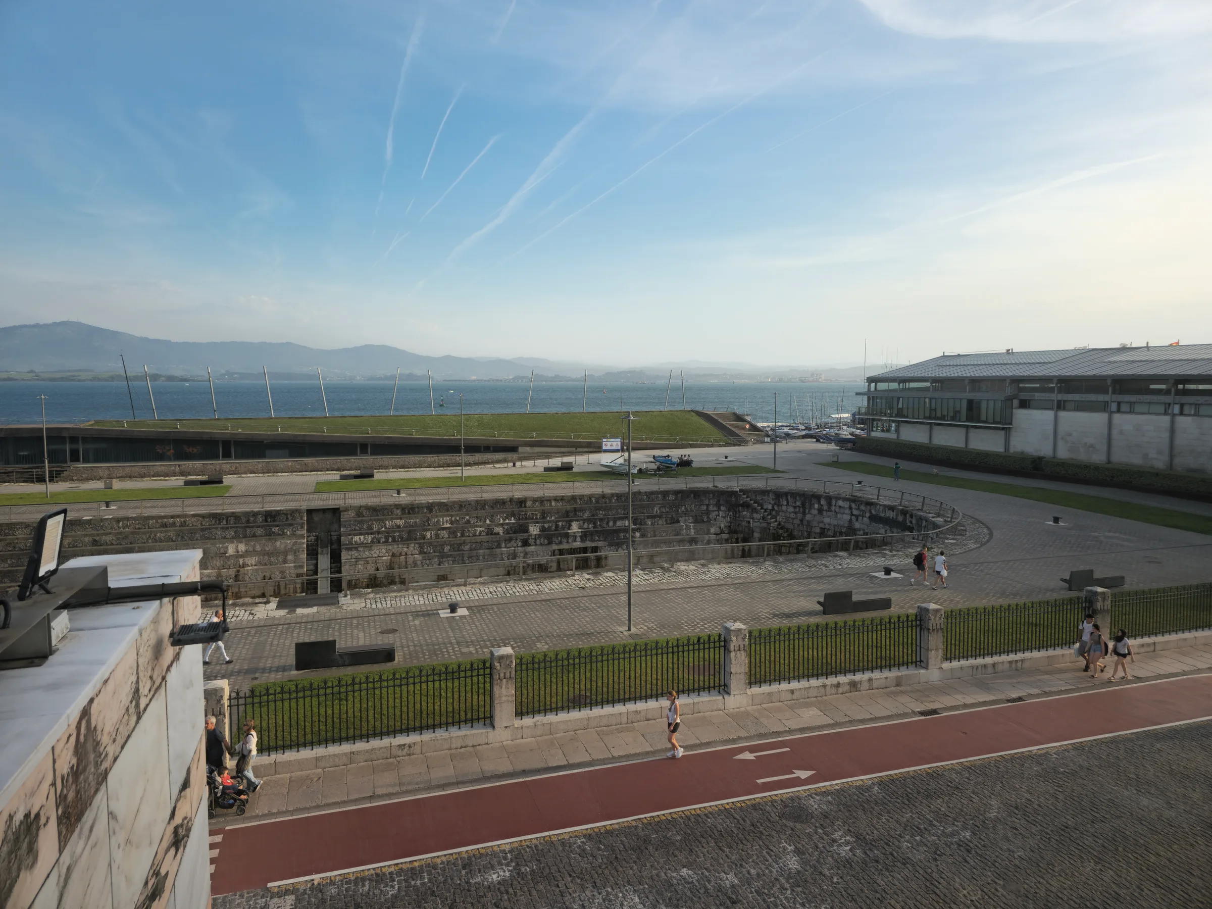 Vistas desde la terraza del Palacio de Festivales de Cantabria en Santander